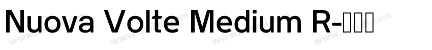 Nuova Volte Medium R字体转换